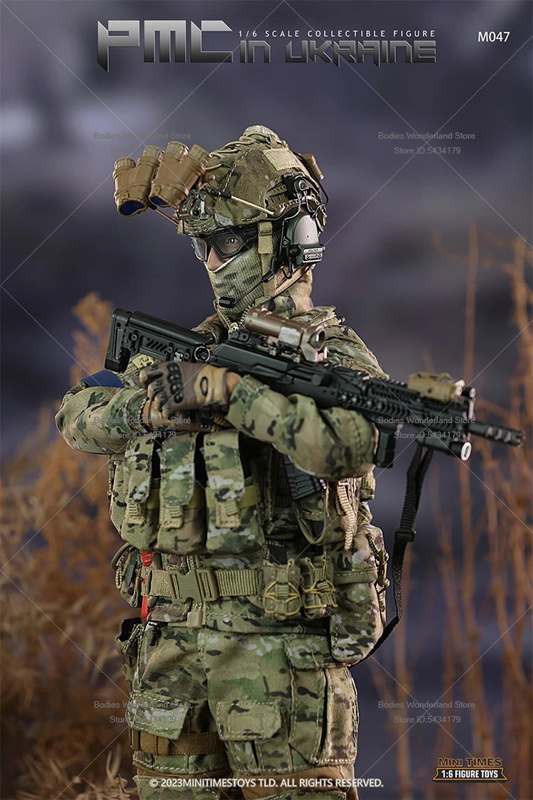 In Stock mini times toys M047 1/6 Scale PMC Mercenary Military Warfare Male Soldier Full Set 12'' Action Figure Doll Collection