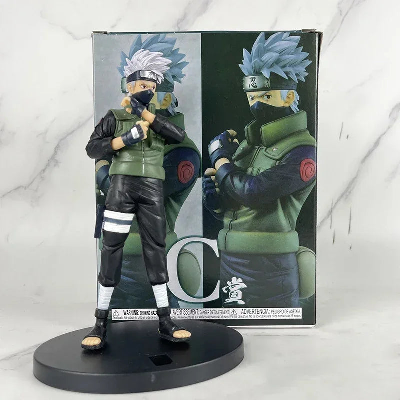 20 см Bandai Naruto аниме фигура Shippuden Uchiha Sasuke Hatake Kakashi Namikaze Minato Колекция фигурки Модели Играчки Подаръци