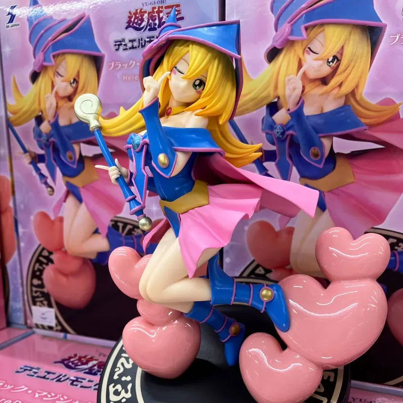 Original Yu-Gi-Oh! Dunkles Magier-Mädchen Dmg Original Sk Japan Hereditail PVC Actionfigur Anime Figur Modell Spielzeug Weihnachtsgeschenk
