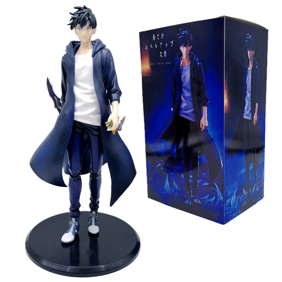 2026 New Year Gift Leveling Sung Jinwoo Hunter Form Standing Pose Collectible Figure Holiday Gift Model Toy