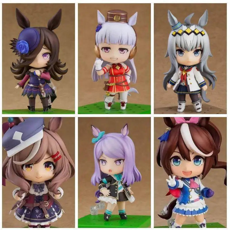 Gsc Nendoroid Uma Musume Pretty Derby Tokai Teio Chibi Action Figures Interchangeable Faces Posable Desktop Decor Model For Fans
