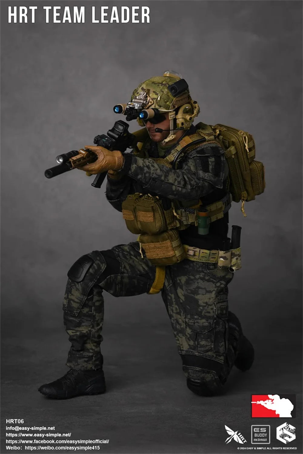 1/6 Easy&Simple ES HRT06 HRT TEAM LEADER Operation Full Set Moveable Action Figure Gift For Fans Collectable