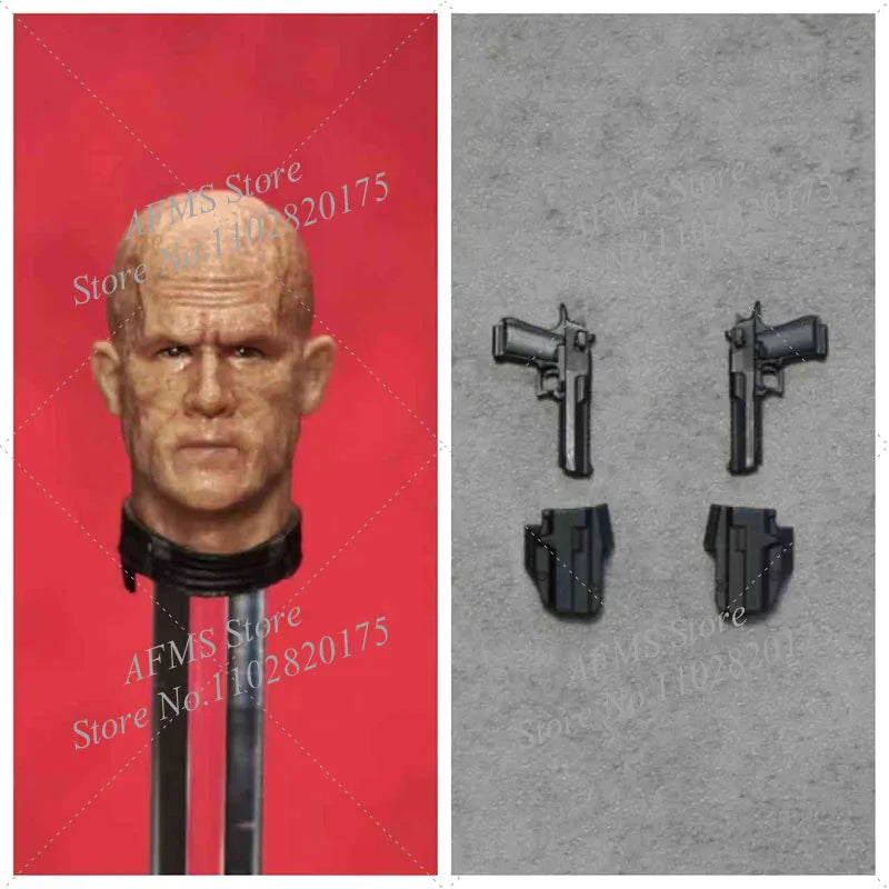 Manipple Studio 1/12 Scale Collectible Figure Deadpool Ryan Reynolds Head Sculpt Weapon Fit 6Inch S&Ml Action Figure Body Dolls