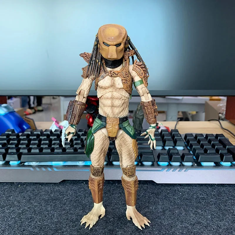 Genuine Neca Elephant Eagle Face Game Edition Iron Blood Legion Camouflage Predator Warrior 7inch Action Figure Collection Model