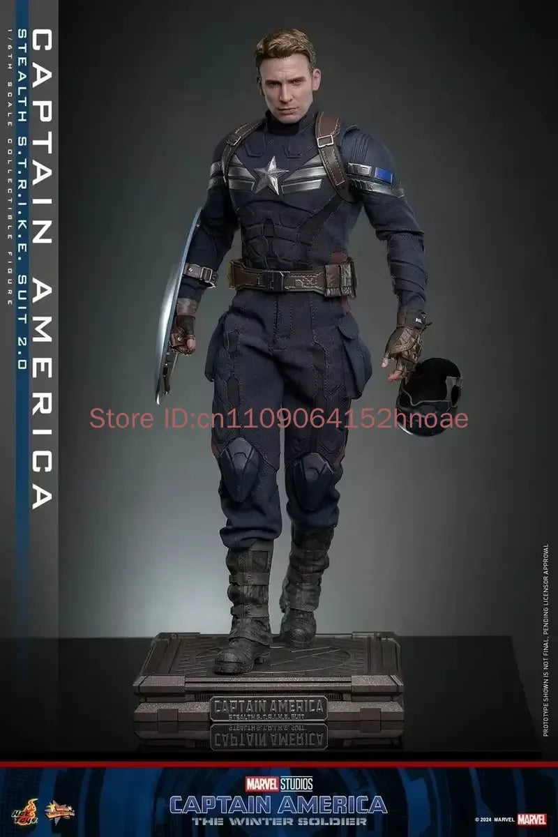 Hot Toys Captain America 1/6 Scale MMS783 Stealth Strike Suit 2.0 Marvel Collectible Action Figure Winter Soldier Theme