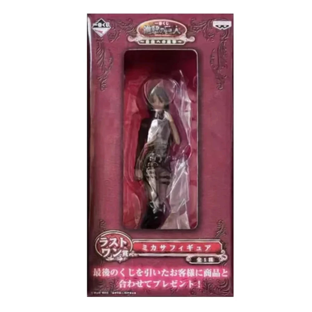 In Stock BANDAI Original Ichiban Kuji KUJI Attack On Titan Anime Figure Eren Jaeger Levi Ackerman PVC Cool Model Collection Toys