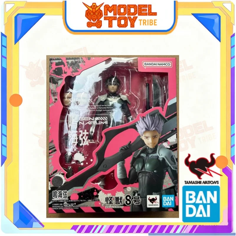 In Stock Japan Bandai Original Anime TAMASHII NATIONS 1/12 SHF Gen Narumi (Kaiju No. eight) Action Figure Model Toy Gift for kid