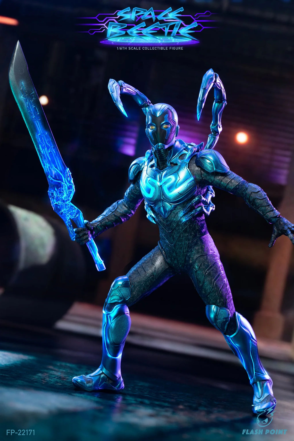 In Stock Flashpoint Studio FP-22171 1/6 Space Beetle Blue Beetle Action Figure Soldier