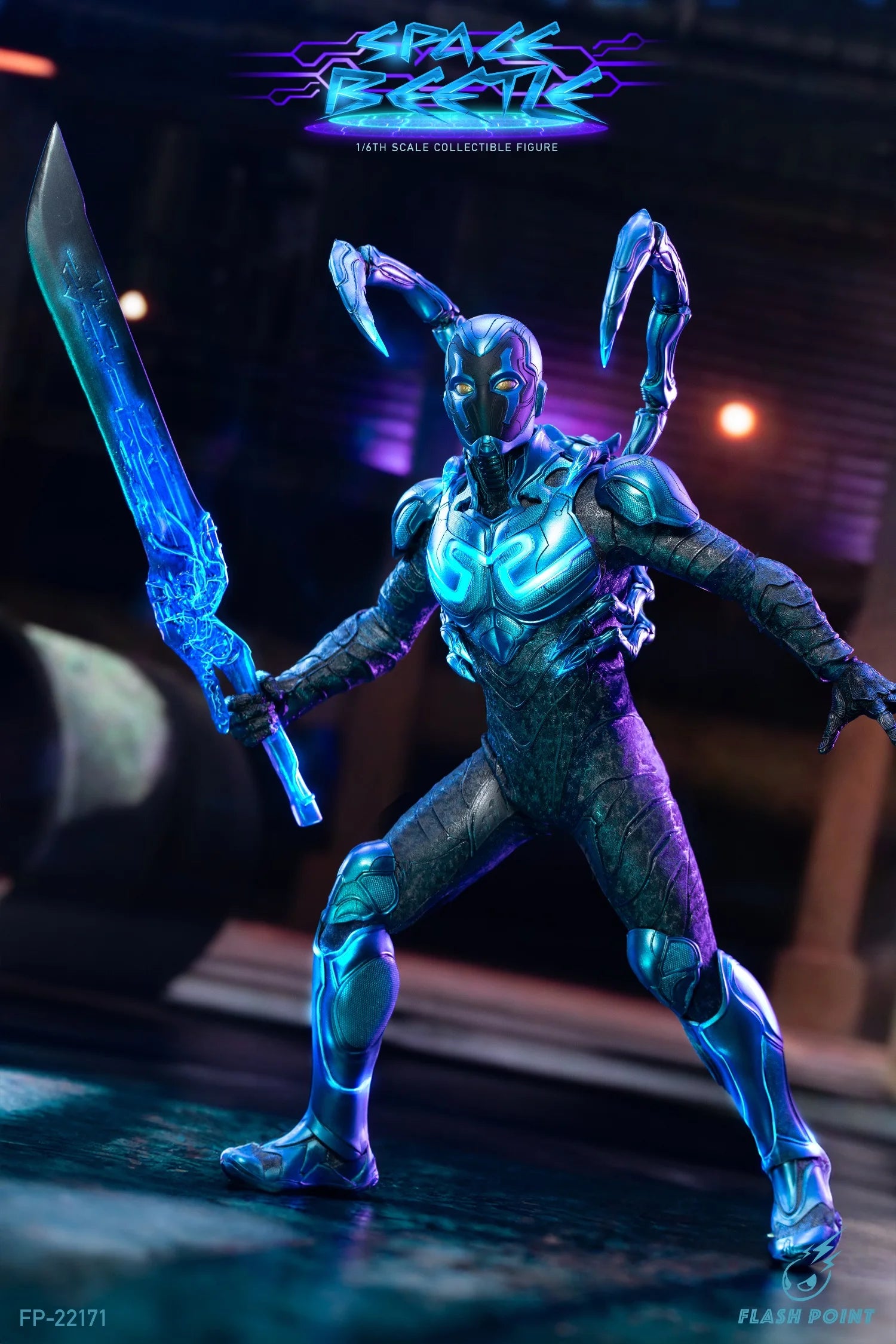 In Stock Flashpoint Studio FP-22171 1/6 Space Beetle Blue Beetle Action Figure Soldier