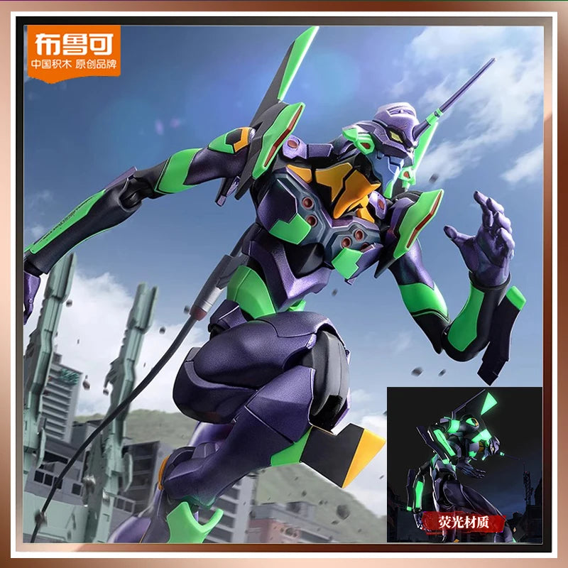 Auf Lager Blokees Eva Actionfigur Edition Evangelion-01 Anime Figur Actionfigur Schreibtischdekoration für Weihnachtsgeburtstagsgeschenk