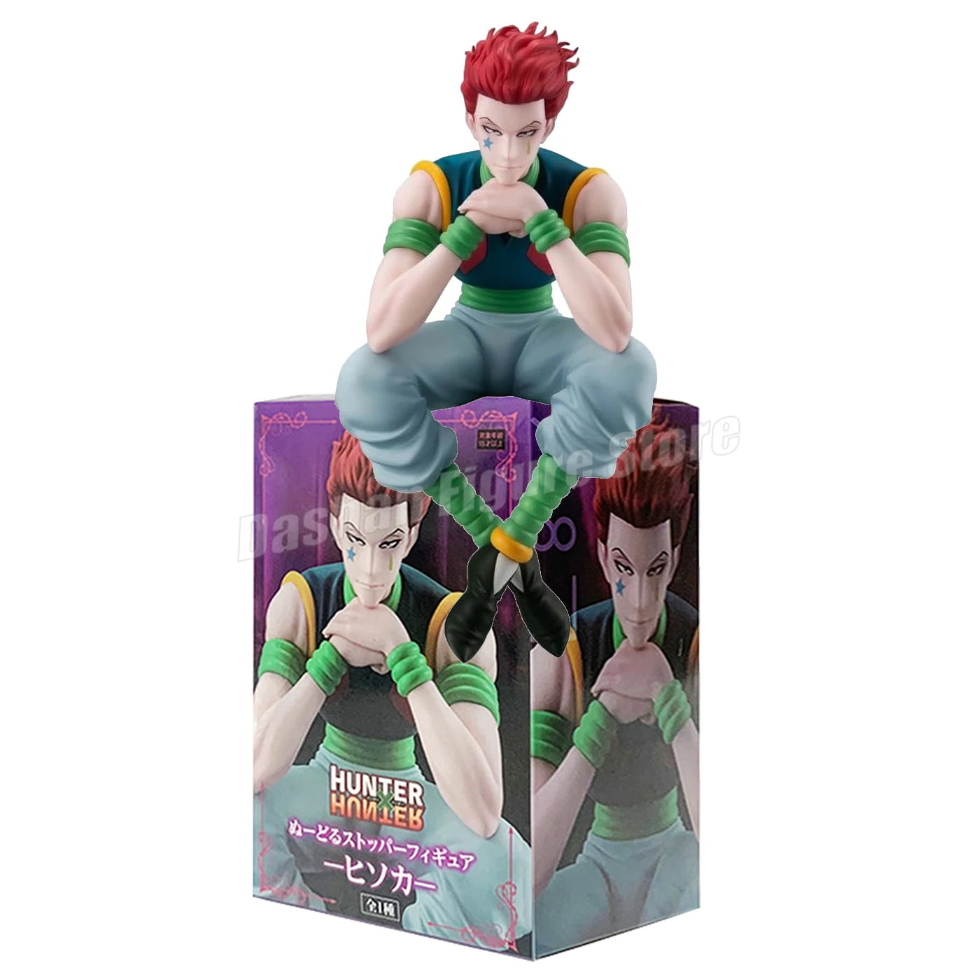 Anime Hunter×Hunter Action Figure Hisoka Kurapika Chrollo Illumi Figurine Car Ornaments PVC Collection Noodle Stopper Model Toys