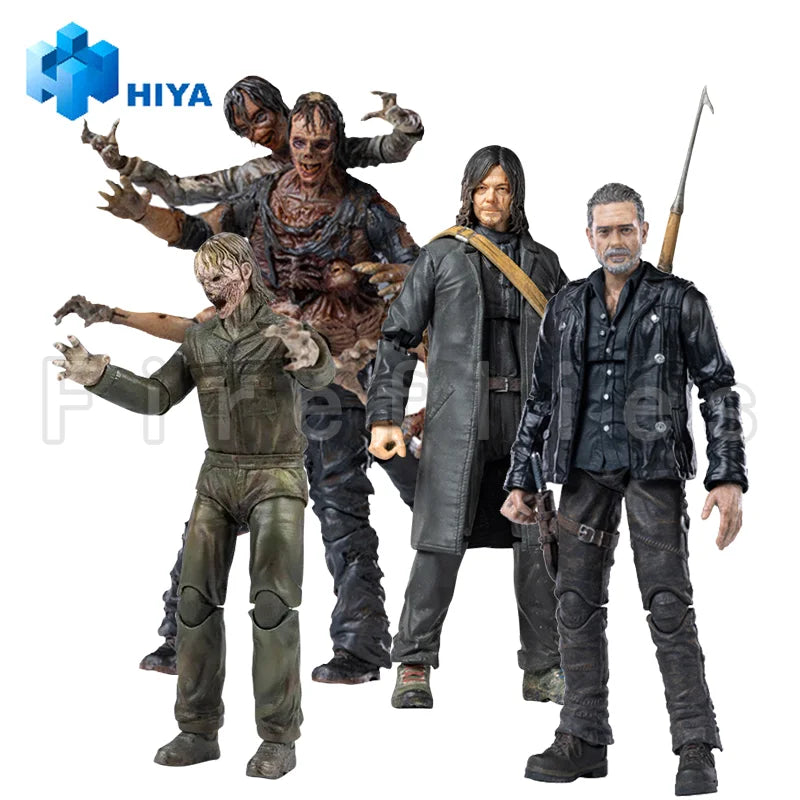 1/18 HIYA Action Figure Exquisite Mini Series The Walking Dead Negan Daryl Walker King Dark Eyes Walker Anime Toy