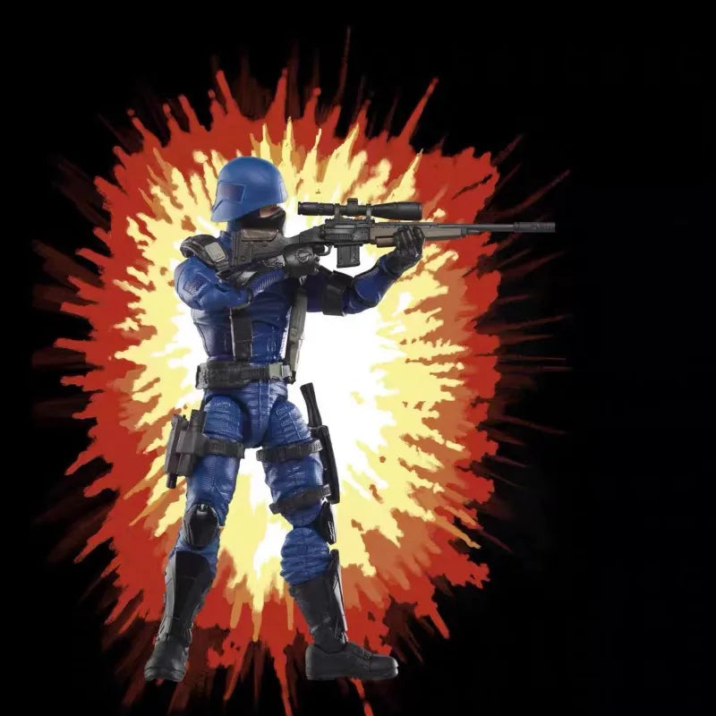 Original Hasbro G.I. Joe Classified Series Retro Cardback Cobra Trooper Action Figure Collection Toys Ornaments