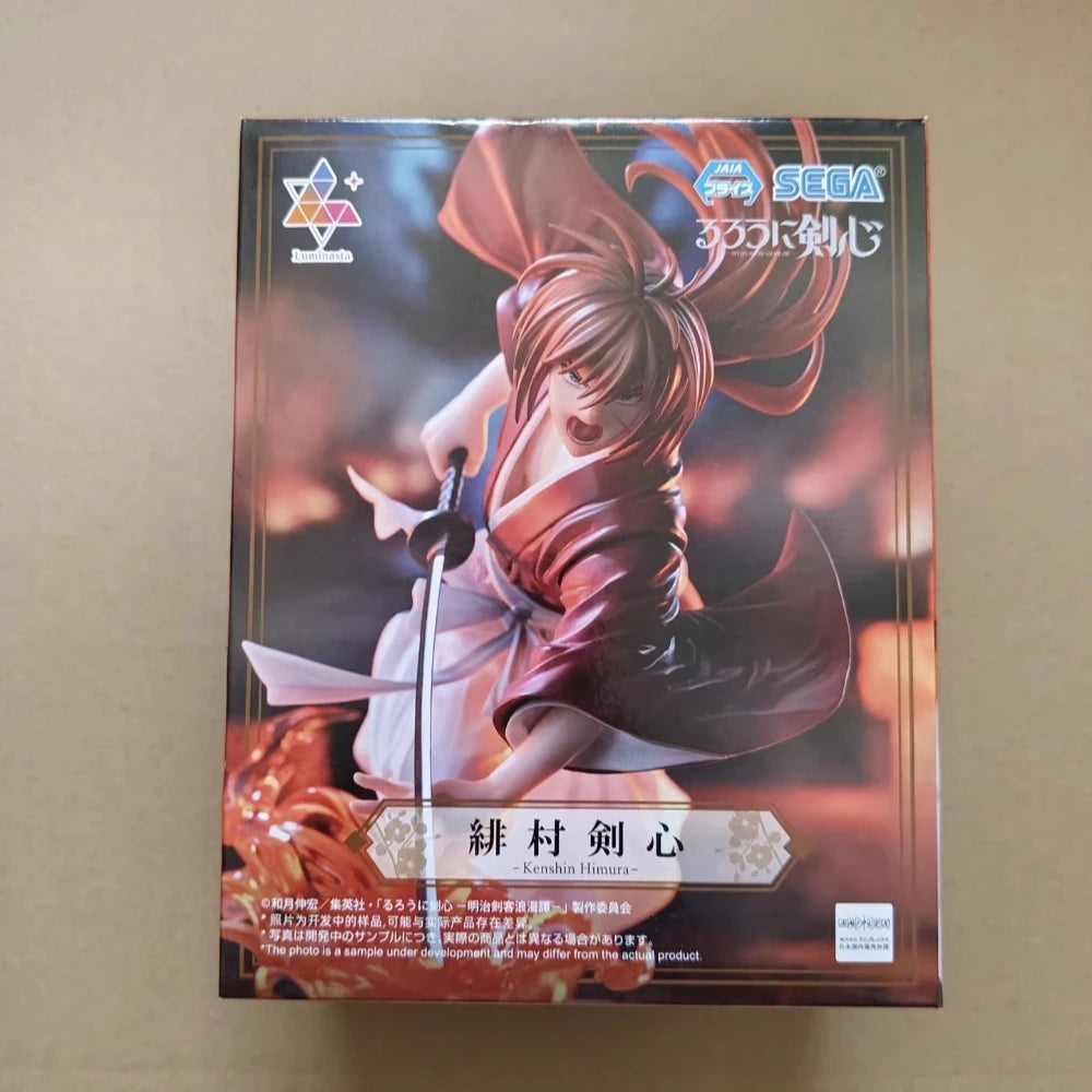 In Stock SEGA Original Genuine Anime Rurouni Kenshin Himura Kenshin Luminasta 15cm Collections Model Toy Figures Birthday Gift