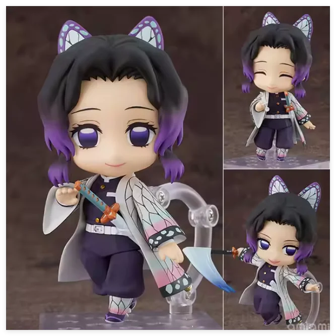 Anime Demon Slayer Nezuko Q Version Change Face Joint Mobility Pvc Action Figure Clay Man Desk Decor Collectible Toy Gift Boxed