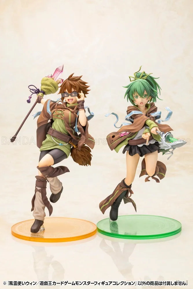 Original Yu-Gi-Oh Duel Monsters Wynn/Eria//Hiita/Aussa The Earth Charmer Anime Figures Toys Models Ornaments Statues