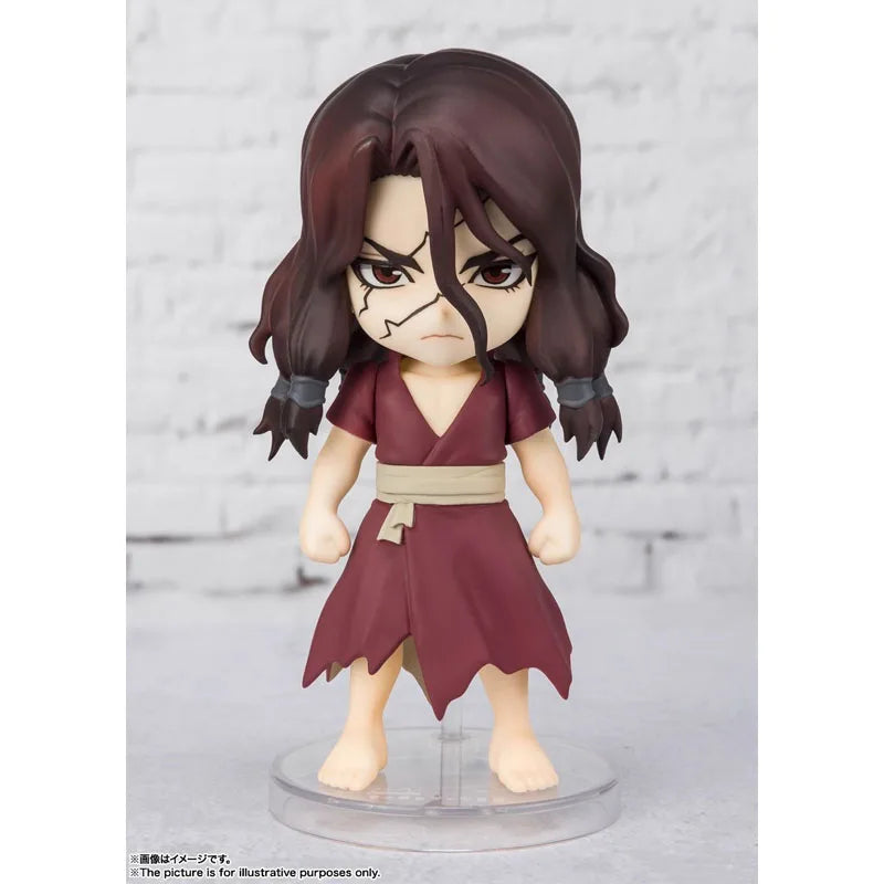 Bandai Original Figuarts MINI Tsukasa Shishio Q Version Assembly Model kit Action Figure Toys For Kids Collectibles Gift