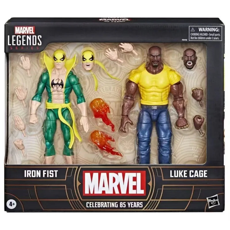 Original Hasbro Marvel Legends Series 85th Anniversary Iron Fist and Luke Cage Anime Figure Model Toys Collection