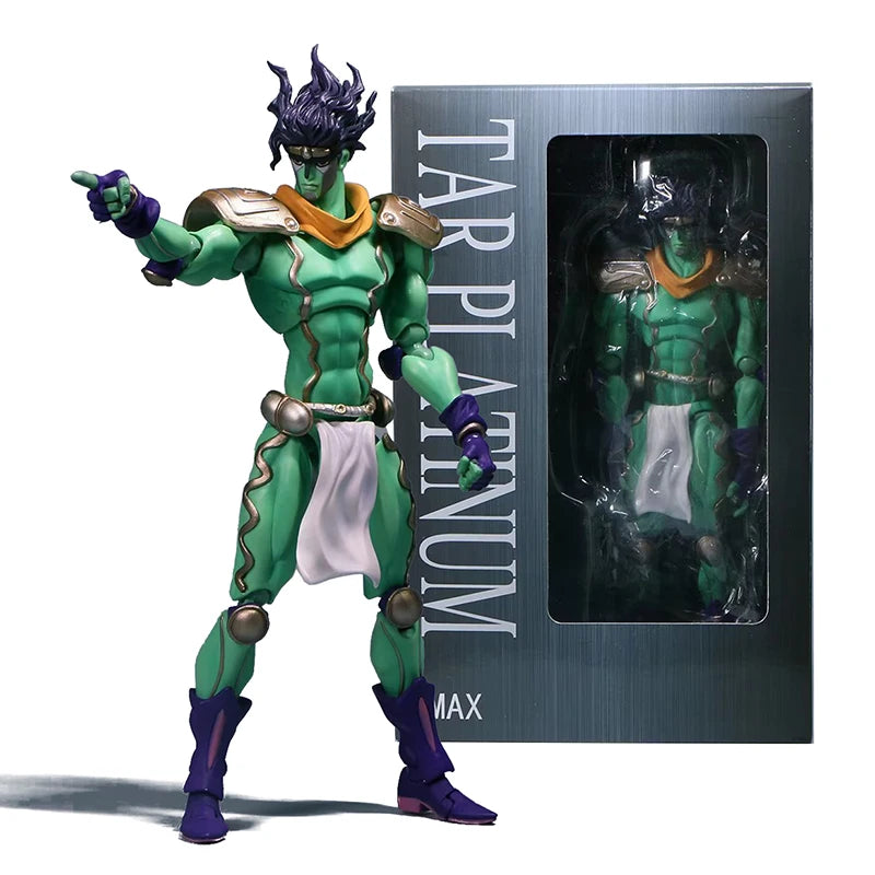 Anime JoJo's Bizarre Adventure Figures Star Platinum Kujo Jotaro Action Figure Collection Jonathan Joestar Dio Brando Model Toys