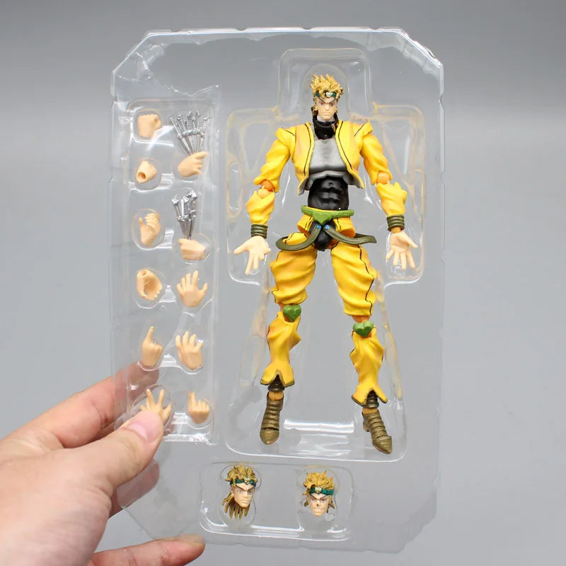 Anime JoJo's Bizarre Adventure Figures Star Platinum Kujo Jotaro Action Figure Collection Jonathan Joestar Dio Brando Model Toys