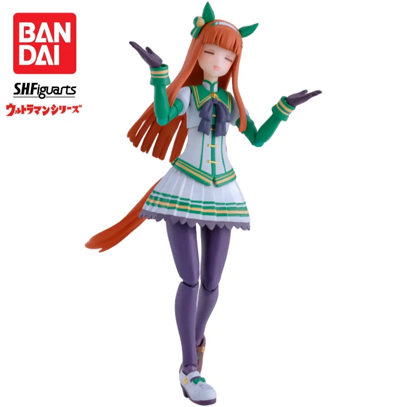 Auf Lager: Bandai Original SH Figuarts Pretty Derby Silence Suzuka Actionfigur, Modellpuppe, brandneu und originalverpackt, Anime-Charakter