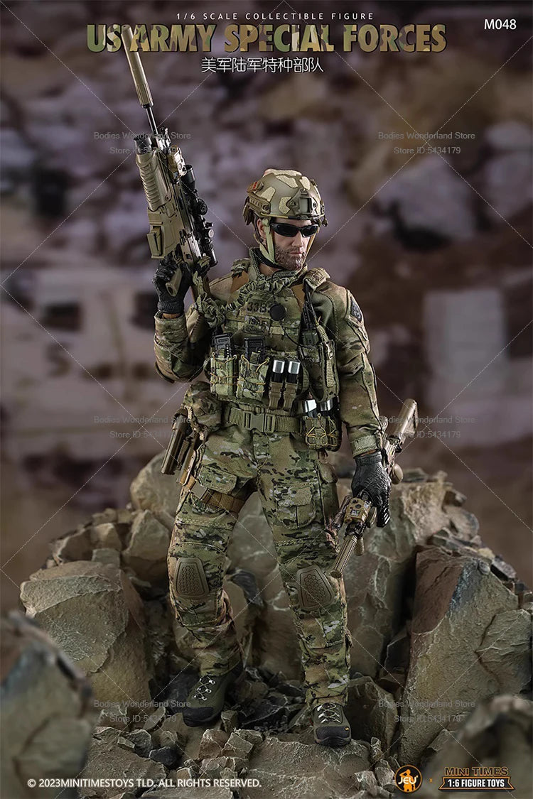 In Stock minitimes toys M048 1/6 Scale US Army Special Forces Male Soldier 12Inch Full Set Action Figure Doll Collection