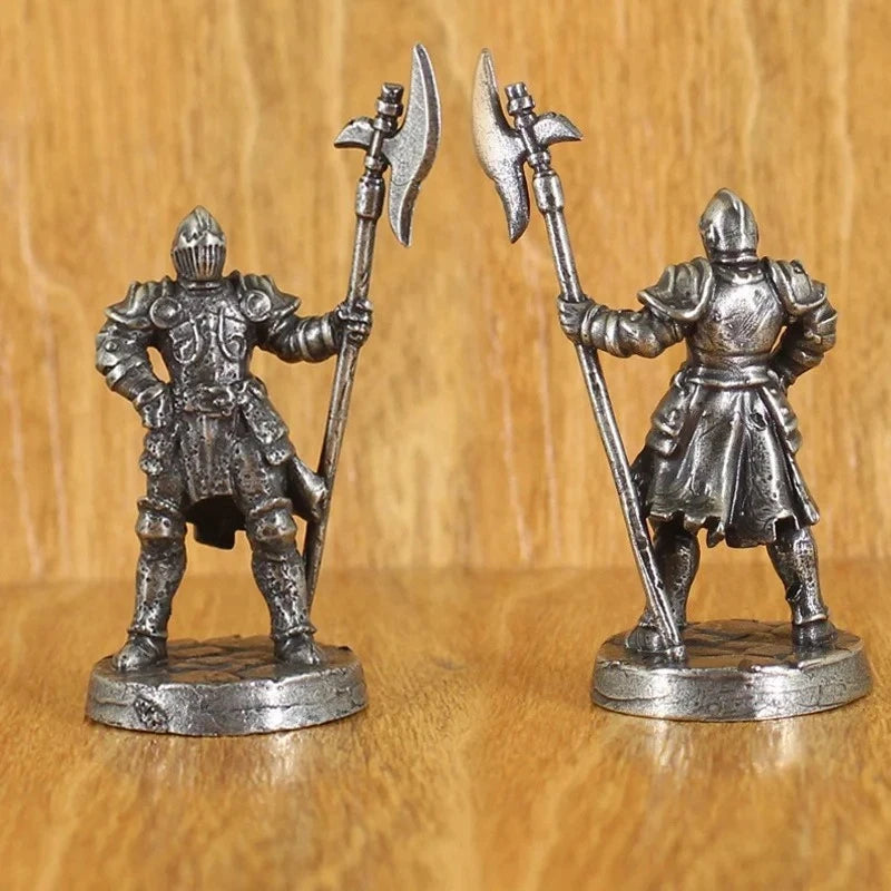 Brass knight statue, war legion soldier model, brass material, desktop decorations and collectibles, Christmas gifts
