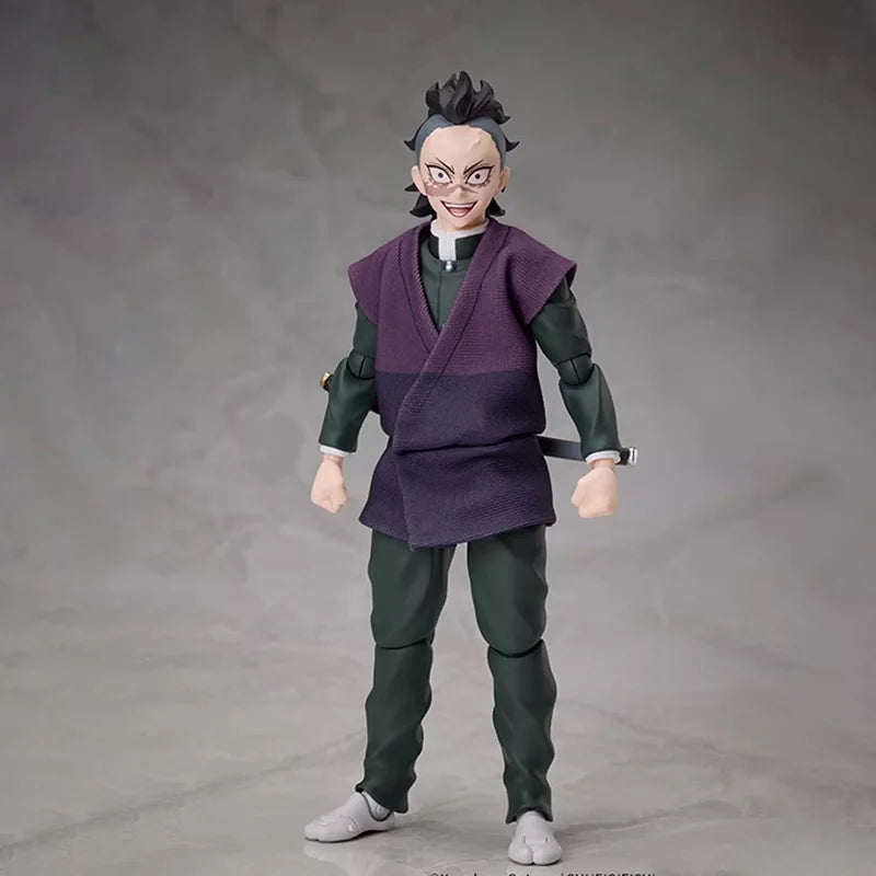 In Stock Original Aniplex+ Zero G Act Buzzmod Shinazugawa Sanemi Shinazugawa Genya 15cm Animated Action Set Model Toy