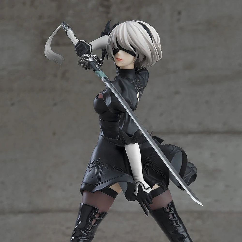 17cm NieR Anime figures 9S 2B standing action figures 9S 2B figurines  Doll PVC Model Toys  Adult Collection Statue Gifts