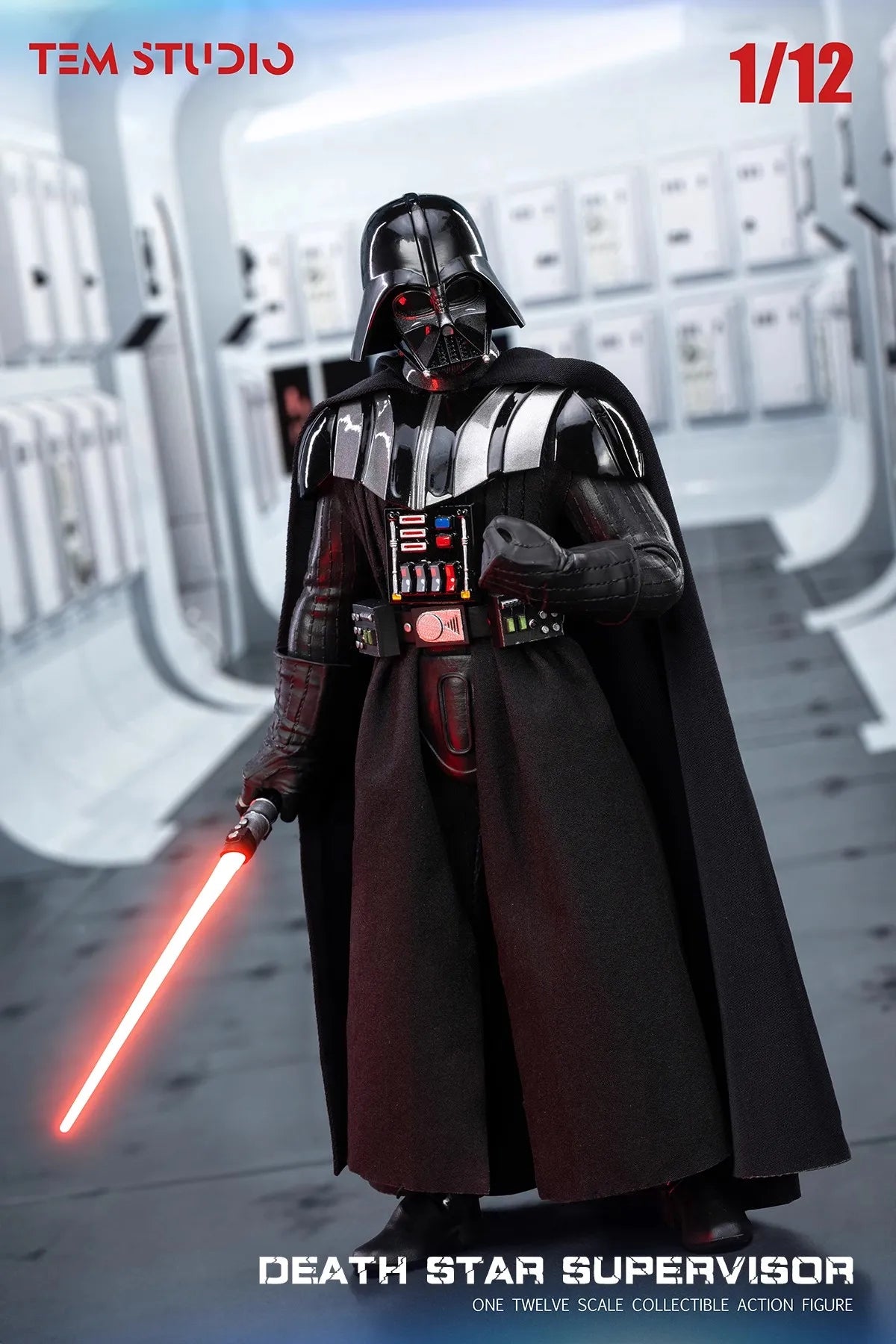 New In Stock Genuine TEM STUDIO TEMS001 1/12 Death Star Supervisor Black Warrior Accessories Action Figure Model Toys