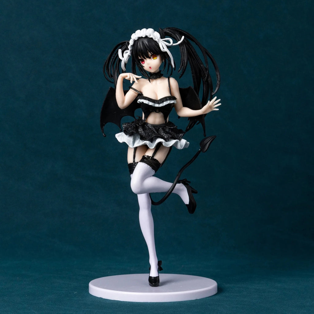 21cm Date A Live Tokisaki Kurumi Action Figure Two-Dimensional Beautiful Girl Nightmare Women'S Solid Figure Collection Model