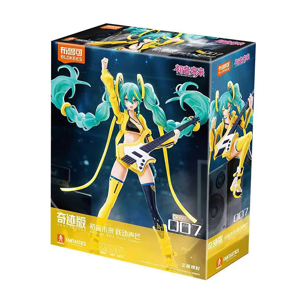 Original Genuine Blokees Model Kits Fantastics Series Hatsune Miku Vocaloid Hatsune Miku Assembling Toys Model Building Blocks