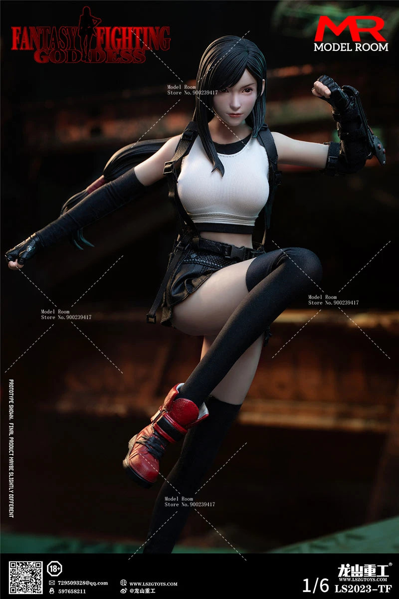 LS2023-TF 1/6 Female Movable Eye Action Figure 12'' Female Soldier Figurine Model Full Set Collectible Toy