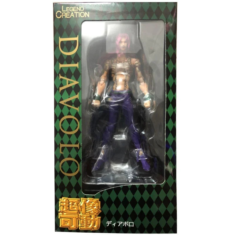 15cm Anime jojo bizarre adventure Kujo Jotaro Dio Brando Diavolo Bruno Bucciarati Leone Abbacchio Jolyne Cujoh Action Figure