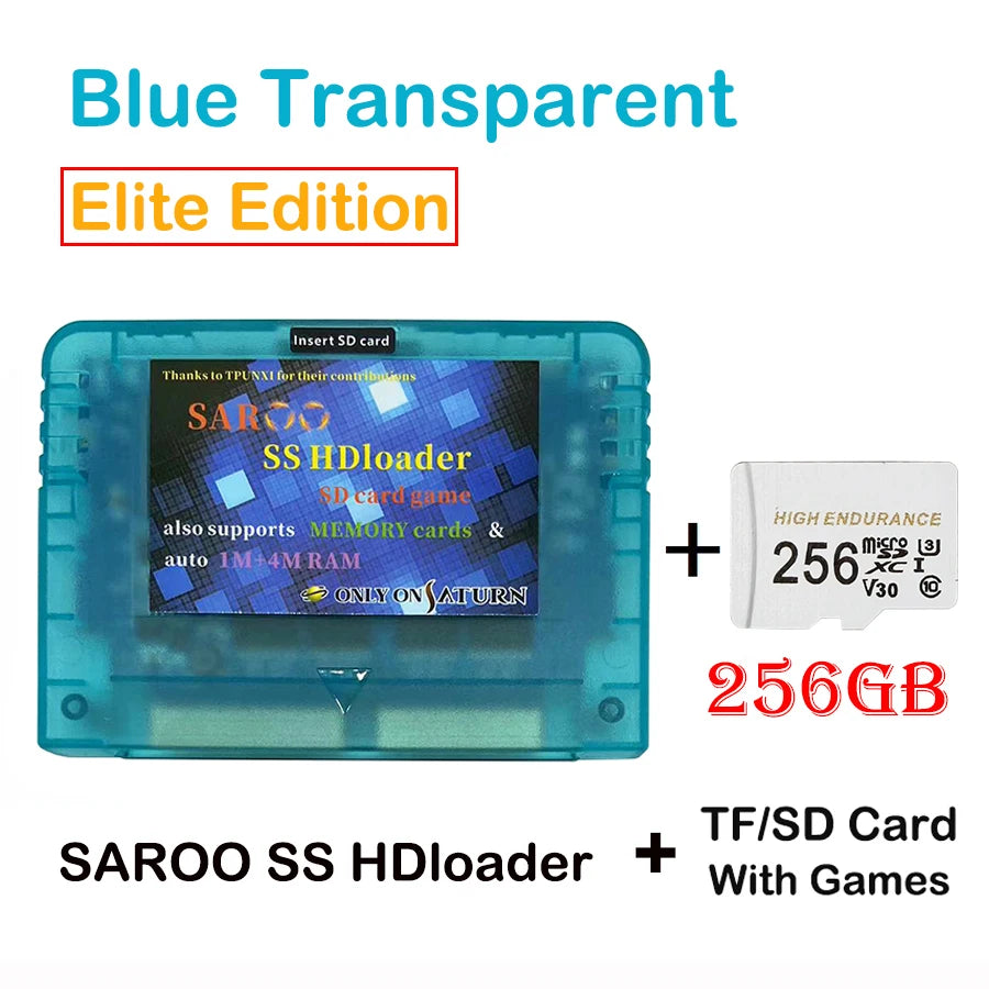 2025 Newest V0.7 SAROO SS HDloader Game Reader Cartridge Card Support SD TF Menory Cards Play Games Without CD for Saturn System
