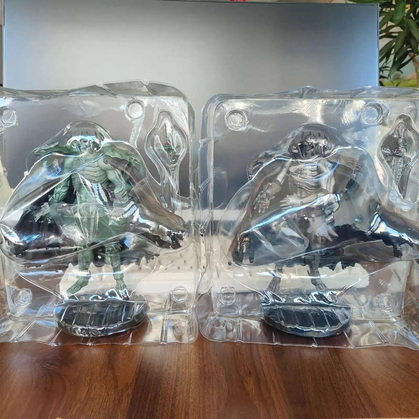 21 см фигурка на рицар от Череп на Айкслан, брониран зелен сребрист рицар, PVC фигурка, подаръчен модел, колекционерски екшън играчки, подарък