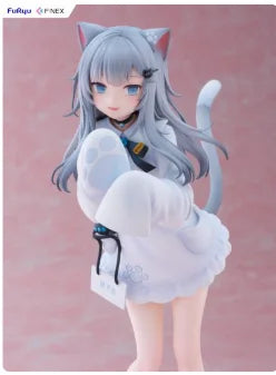 -In Stock Original F:NEX Nacho Cat 22cm Anime Decorative Cute Figure 1/7 Statue Model Collection