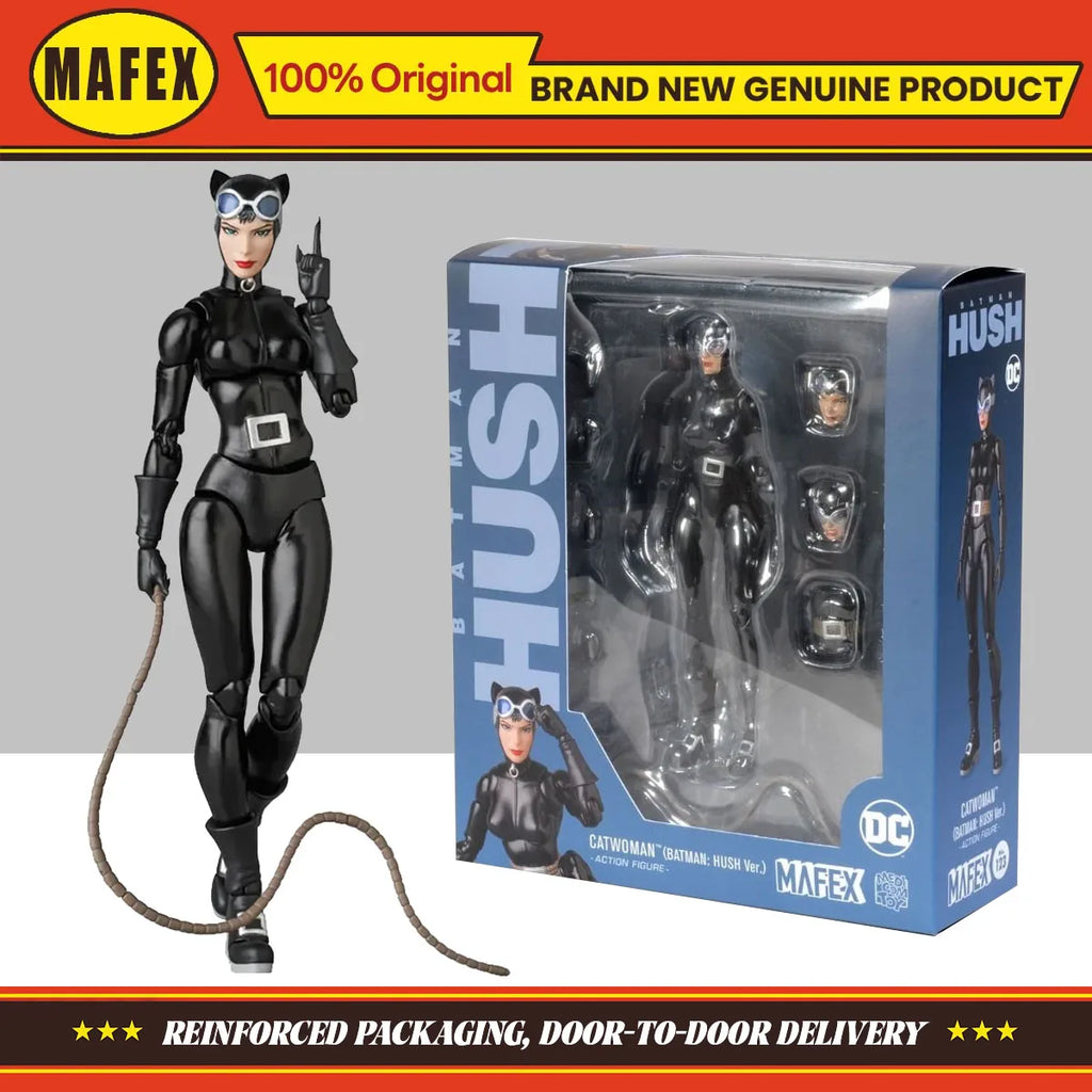 In Stock Medicom Mafex Toys DC Comics Batman Hush: Catwoman 1/12 Action Figure Collection Original Model Toy Ornament Gifts