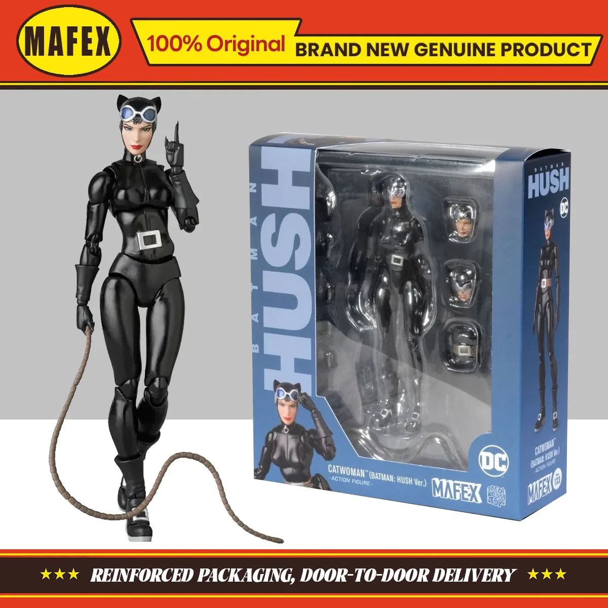 In Stock Medicom Mafex Toys DC Comics Batman Hush: Catwoman 1/12 Action Figure Collection Original Model Toy Ornament Gifts