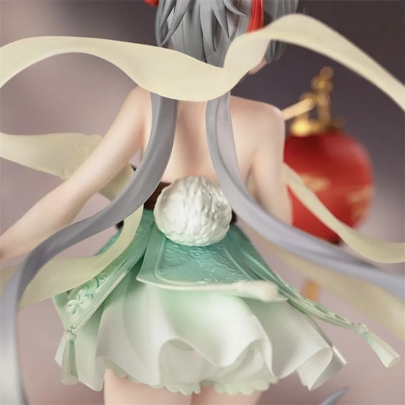 Adorable Anime Girl Lotus  Moon Figure Desktop Decoration Cuter Case Ornament Collectible Model Gift for Adults