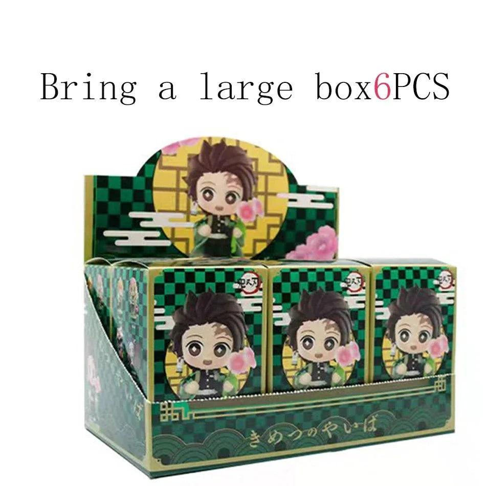 12 Styles Demon Slayer Anime Figure Set Q Version PVC Collectible Model Toy for Kids Adults Anime Fans Gift