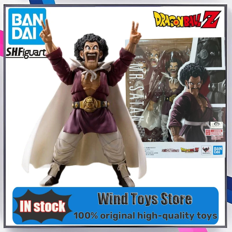 Original BANDAI S.H. Figuarts Mister Satan Dragon Ball Z in Stock Anime Collection Action Figures Model Toys