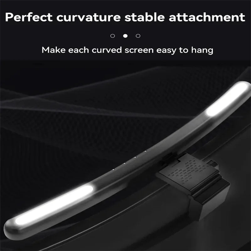 Curved LED Monitor Light Bar USB Rgb PC Screen Lamp Stepless Dimming Backlight Hanging Laptops Gaming Gamer Office Lighting