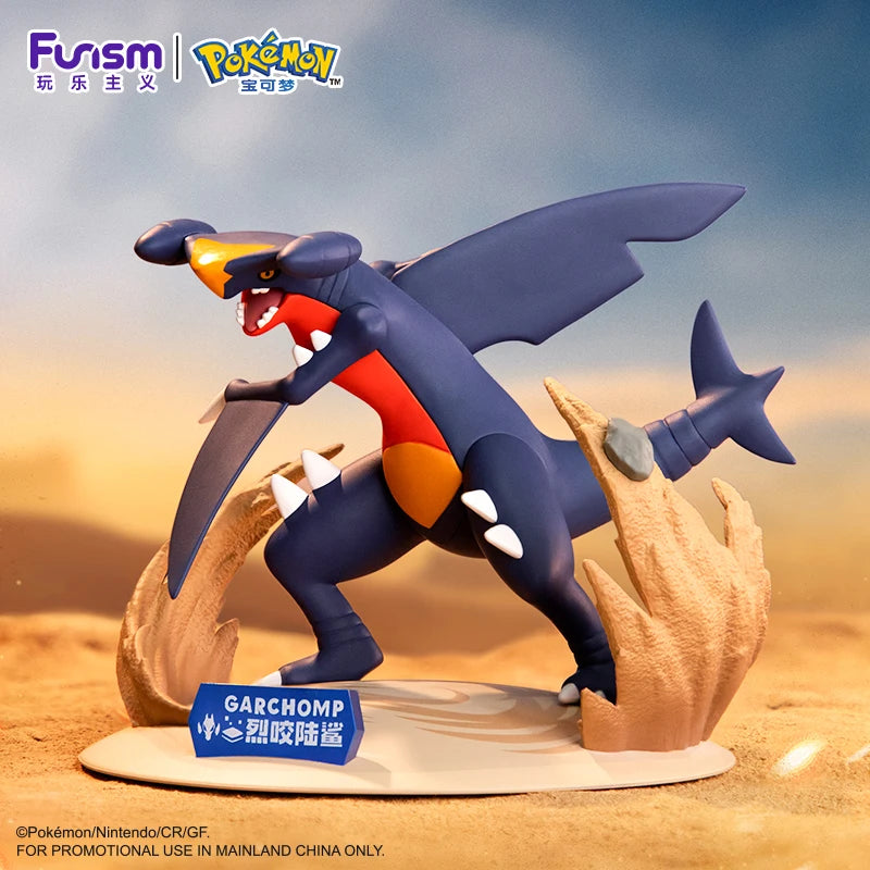 Funism Original Pokemon Action Figures Garchomp Exquisite Anime Game Figure Collectible Cartoon Model Ornament Kid's Toy Gift