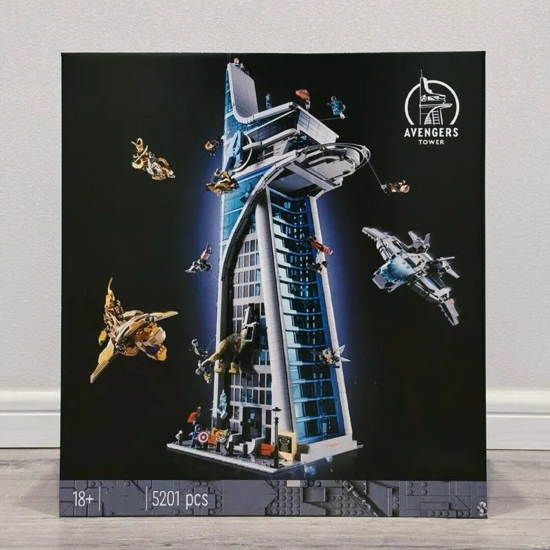 2026 New 5201pcs Avengers Tower With Figures Architecture Street View For Model Assemble Bricks Toy Kids Gift