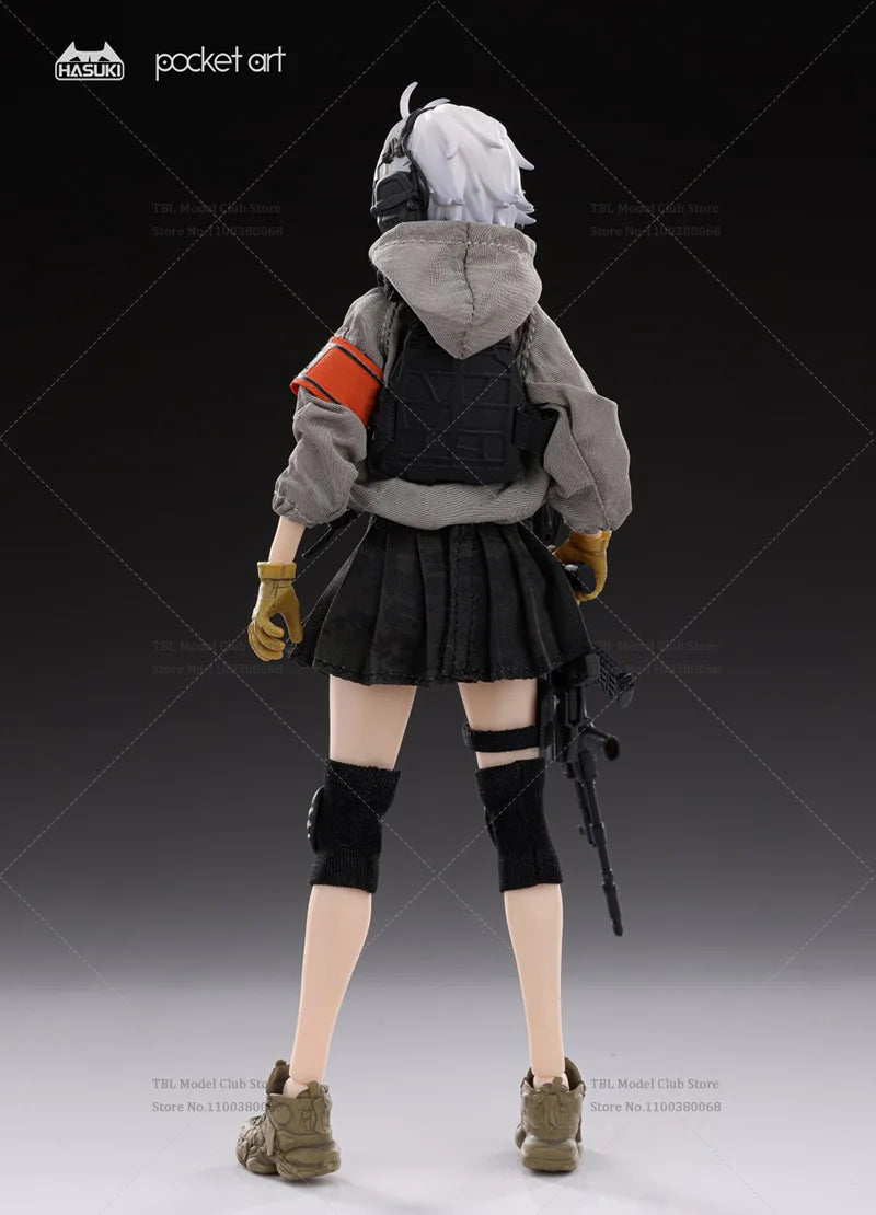 In Stock PA003 PA004 1/12 Scale Female Soldier Heavy Assault Hand Defense Shield Double Team 6-inch Full Set Action Figure