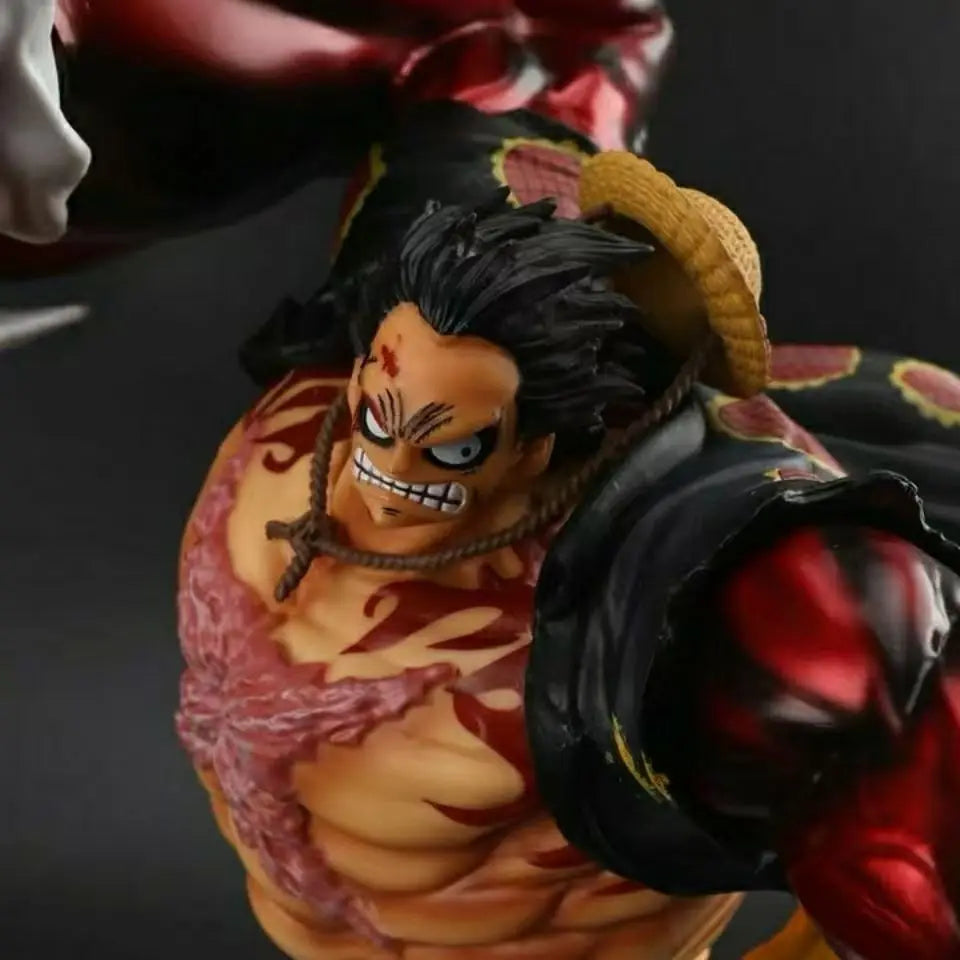 28cm Anime One Piece Phantom Luffy 4th Gear Great Ape King Luffy Action Figure Scene Pvc Statue Model Doll Collection Toys Gift