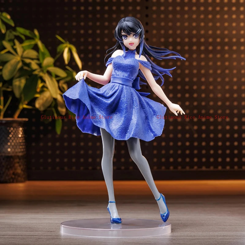 Labubu Anime Character Sakurajima Mai Lamp Children'sToy Labubu Clothes Model Sonny Angel Doll Doll Statue Original Collectibles