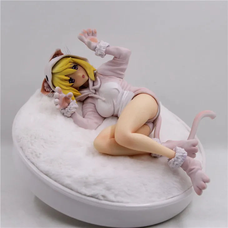 22cm Infinite Stratos Laura Bodewig Charlotte Dunois Anime Figure Cat Mouse Pajama Style Desktop Decoration Toys