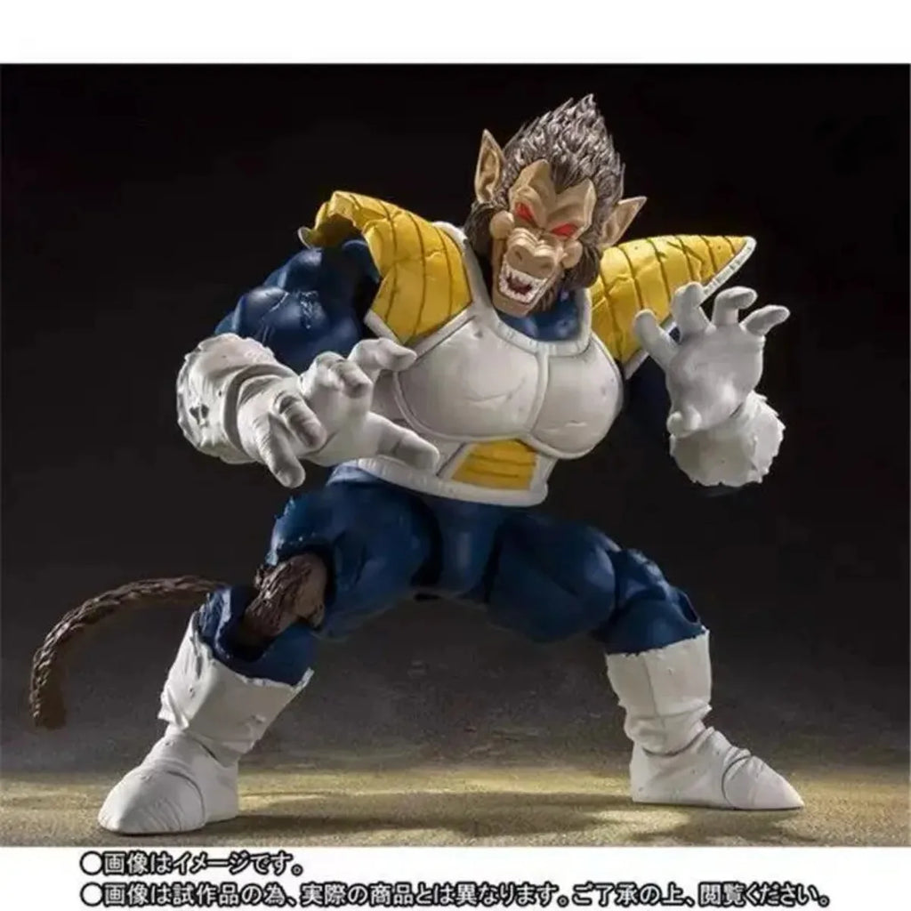 Bandai Genuine Original Dragon Ball Model Kits SHF Anime Figures Great Ape Vegeta - Exclusive EditionAction Figure Model Kits